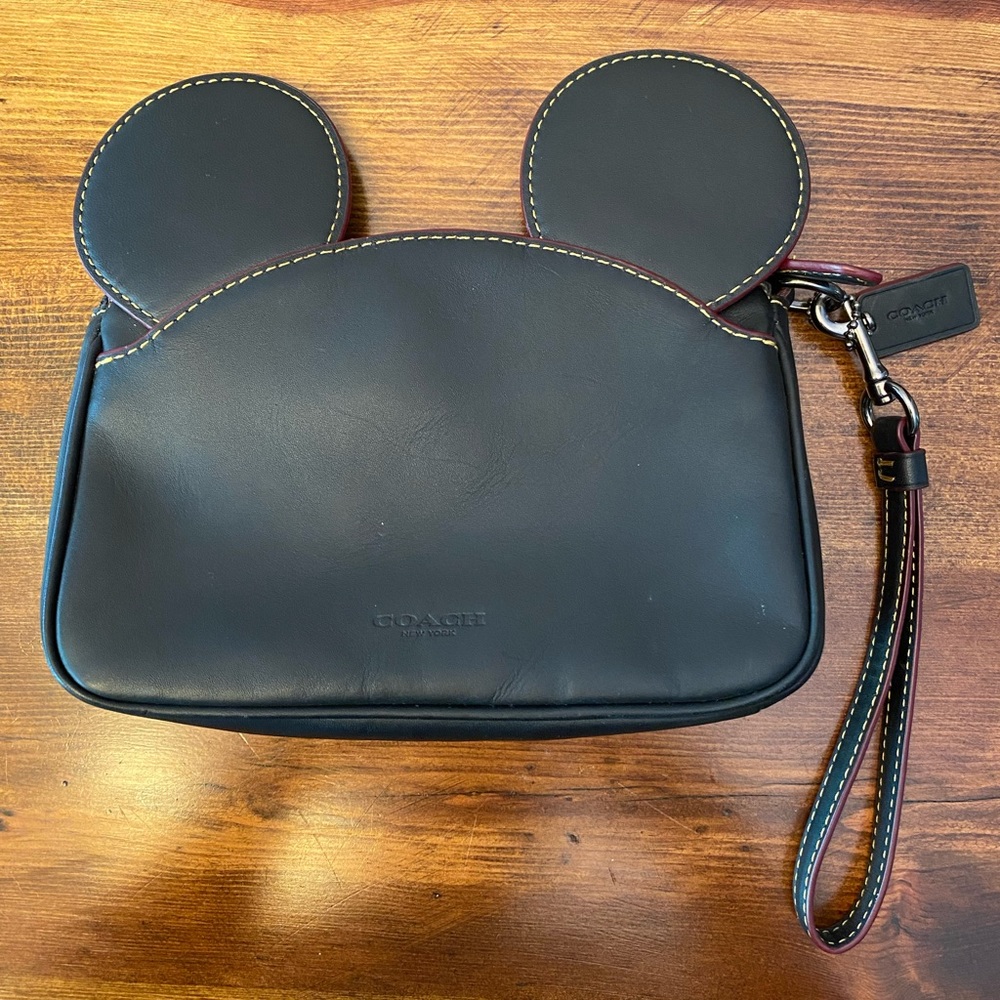 Coach Disney Mickey wristlet